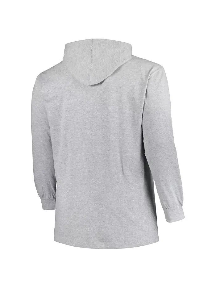 Мужская толстовка с капюшоном Heather Gray Washington Capitals Big and Tall Profile — изображение 3 из 3