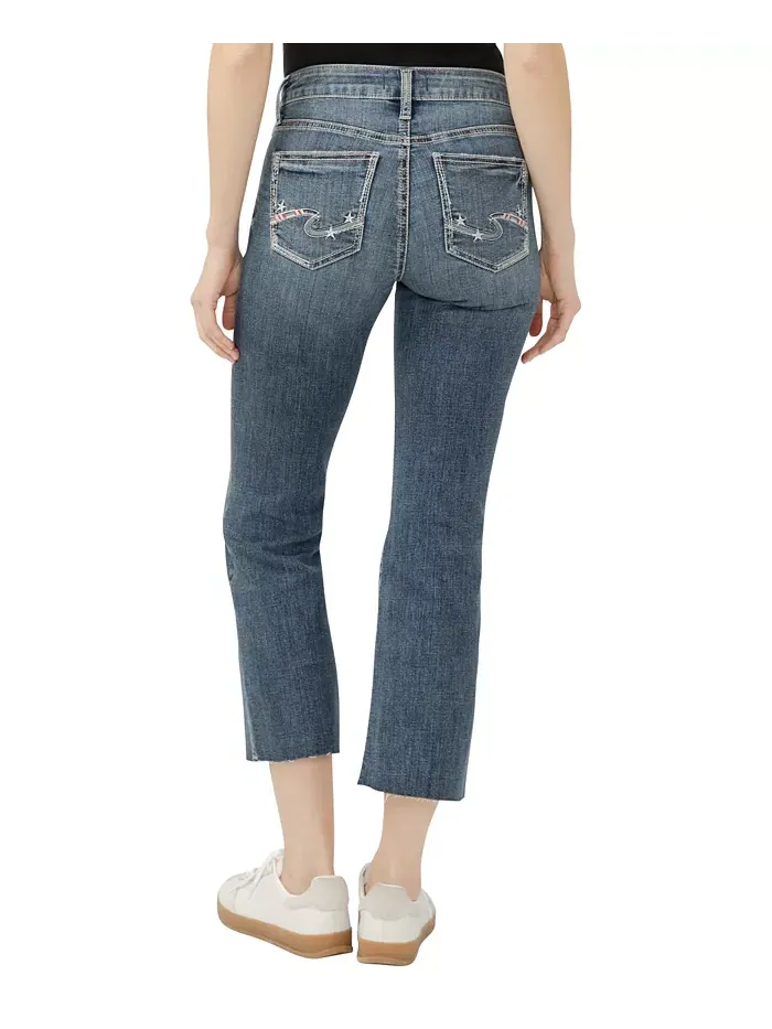 Женские джинсы Suki Curvy Fit Flare со средней посадкой Silver Jeans Co. — изображение 2 из 4