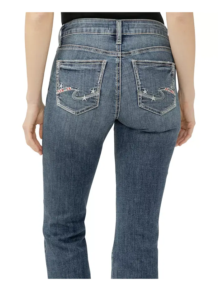 Женские джинсы Suki Curvy Fit Flare со средней посадкой Silver Jeans Co. — изображение 4 из 4