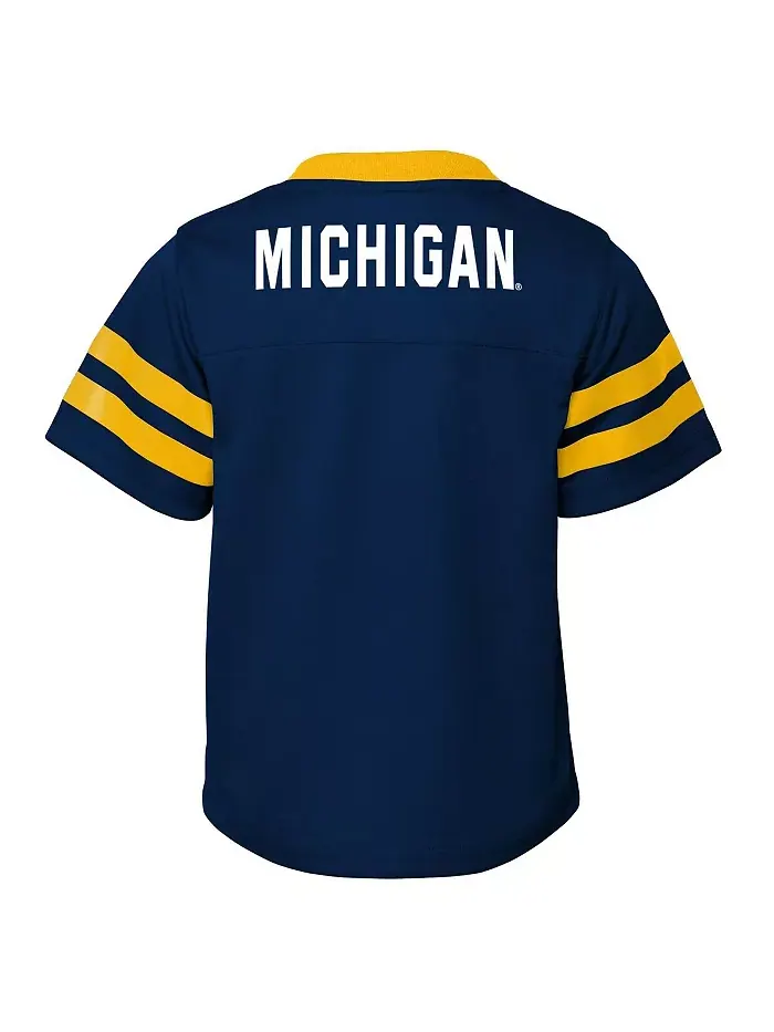 Комплект из двух предметов: топ и брюки темно-синего цвета Michigan Wolverines Red Zone для больших — изображение 3 из 4