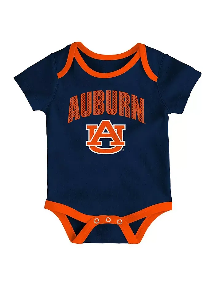 Комплект из 3 игровых боди Auburn Tigers All Day Play для мальчиков и девочек Outerstuff — изображение 4 из 4