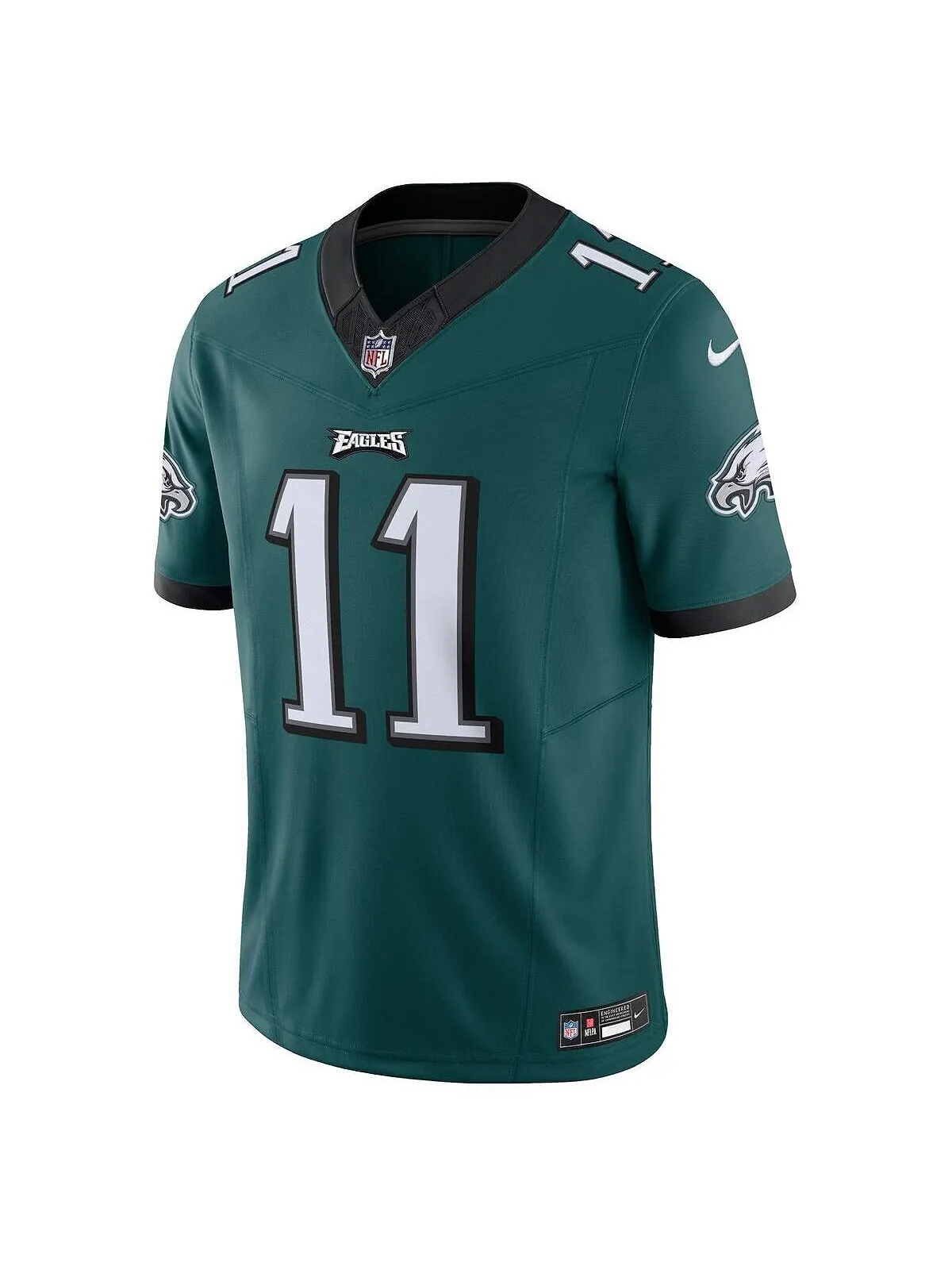 Мужской A.J. Коричневый Midnight Green Philadelphia Eagles Vapor F.U.S.E. Ограниченный Джерси Nike — изображение 2 из 3