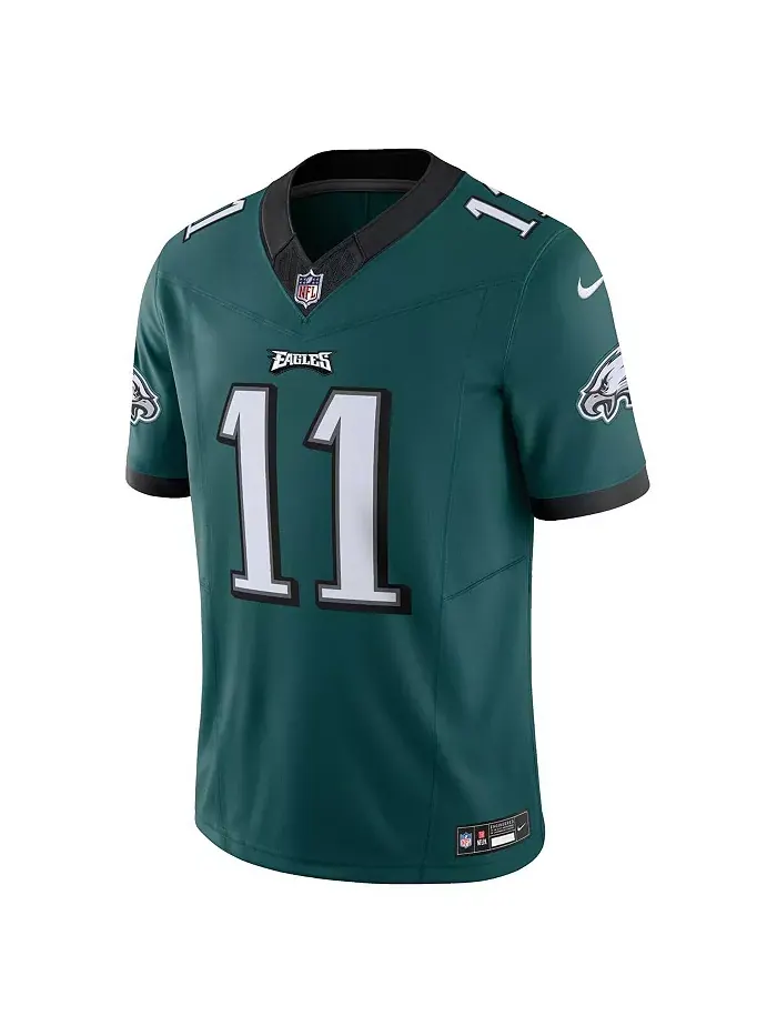 Мужская лимитированная джерси Philadelphia Eagles Vapor F.U.S.E. A.J. Brown цвета Midnight Green — изображение 2 из 3