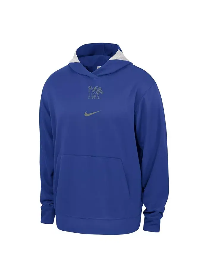 Мужская баскетбольная толстовка с капюшоном Spotlight Performance Royal Memphis Tigers Nike — изображение 2 из 3