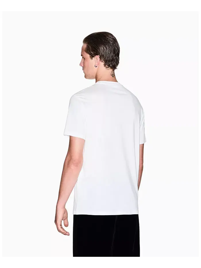 Мужская футболка с круговым принтом и надписью A|X Armani Exchange — изображение 2 из 5