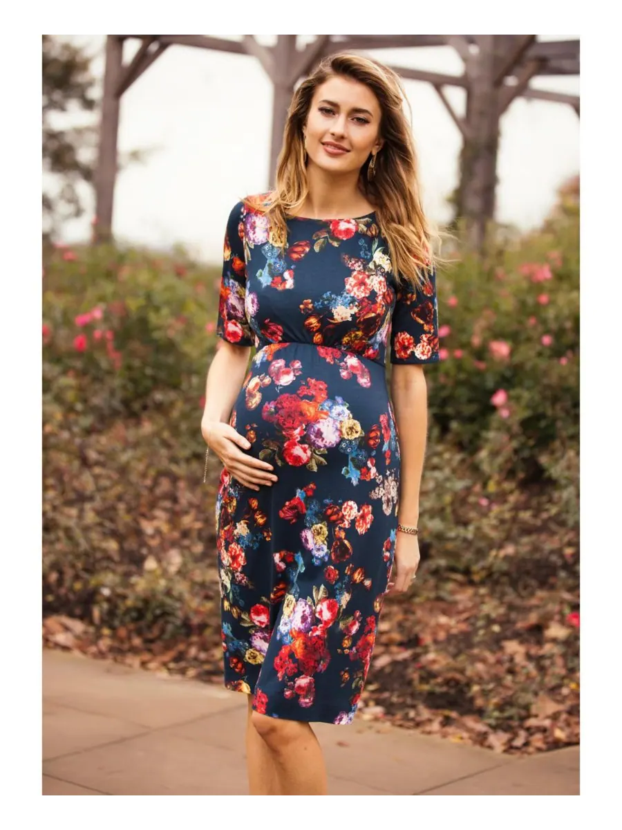 Платье-футляр Tiffany Rose Anna для беременных Tiffany Rose Maternity, Midnight garden — изображение 4 из 8