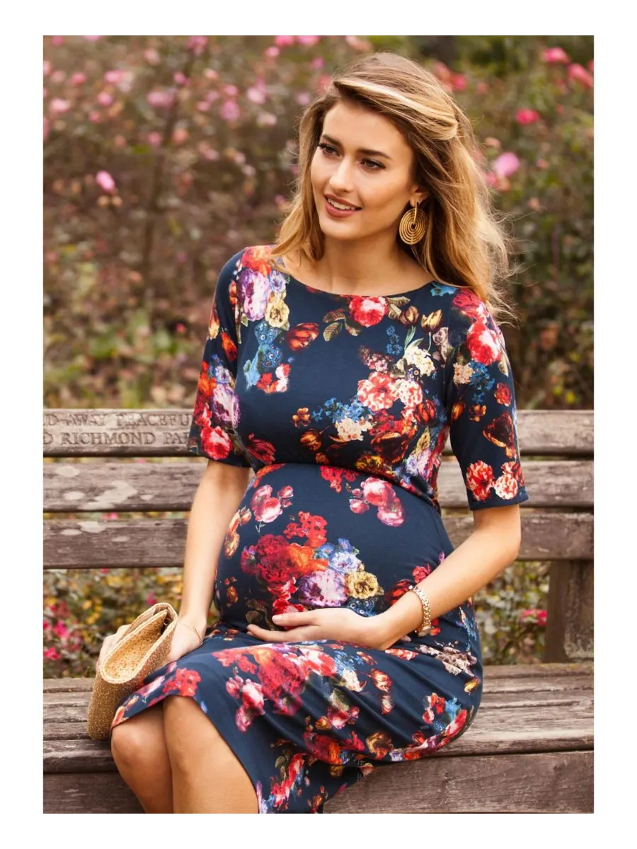 Платье-футляр Tiffany Rose Anna для беременных Tiffany Rose Maternity, Midnight garden — изображение 5 из 8