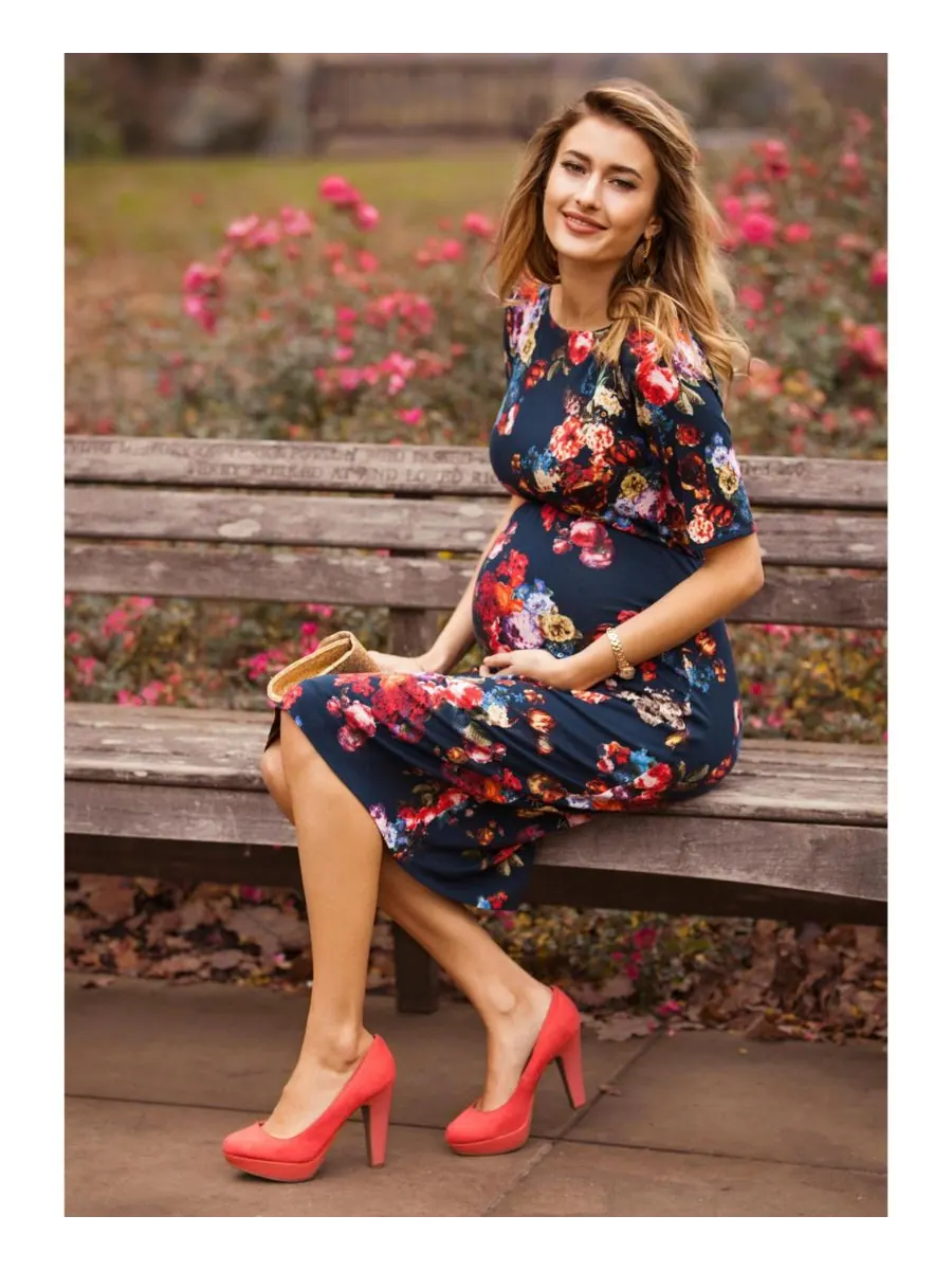 Платье-футляр Tiffany Rose Anna для беременных Tiffany Rose Maternity, Midnight garden — изображение 6 из 8