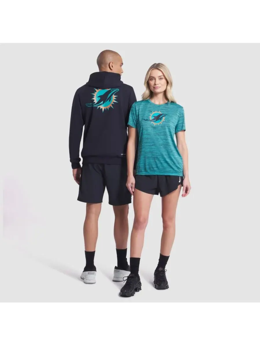 Nike Женская футболка Turbo Green Miami Dolphins 2025 Rivalries Collection Sideline Velocity Dri-FIT — изображение 3 из 5