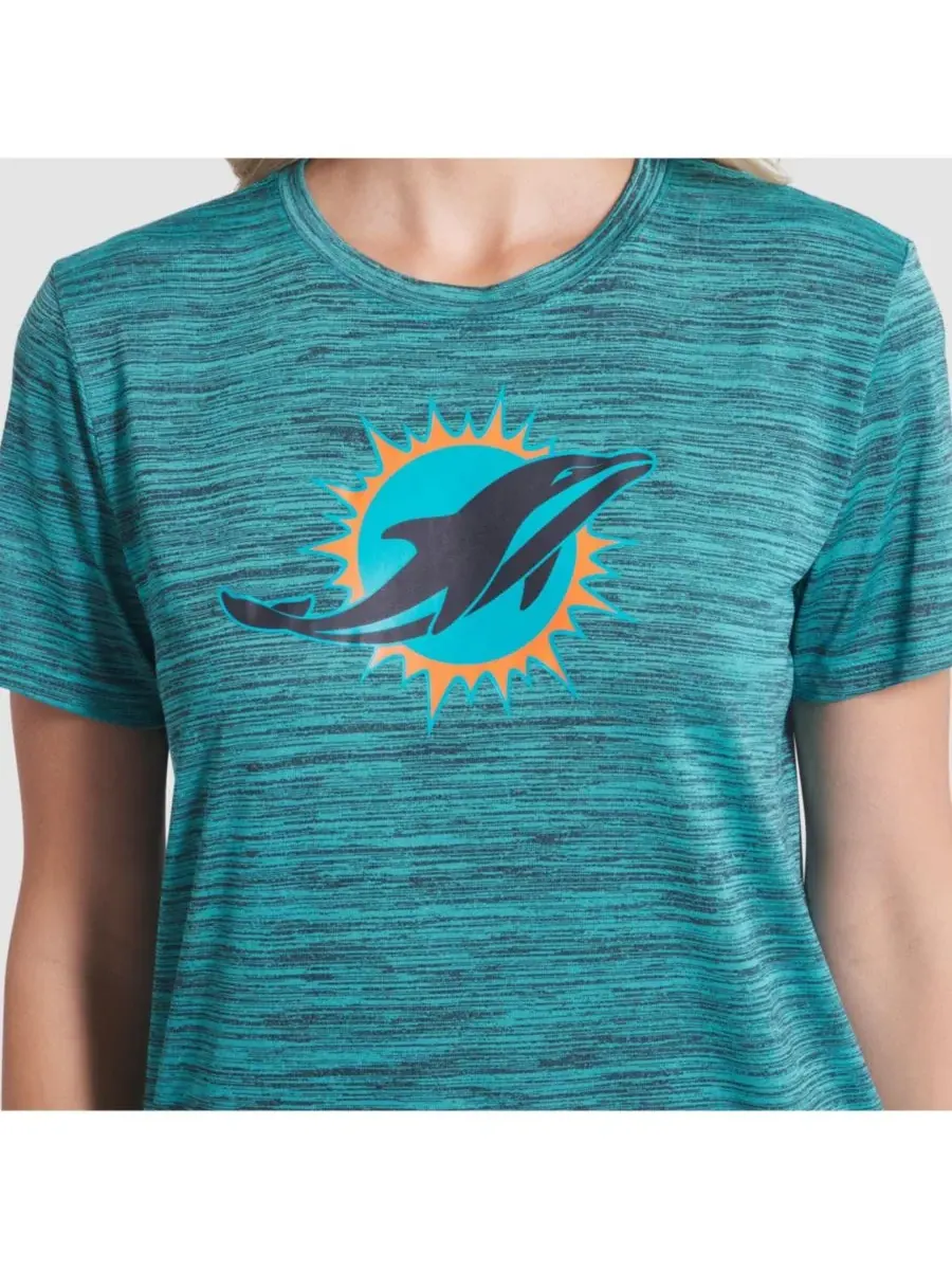 Nike Женская футболка Turbo Green Miami Dolphins 2025 Rivalries Collection Sideline Velocity Dri-FIT — изображение 4 из 5