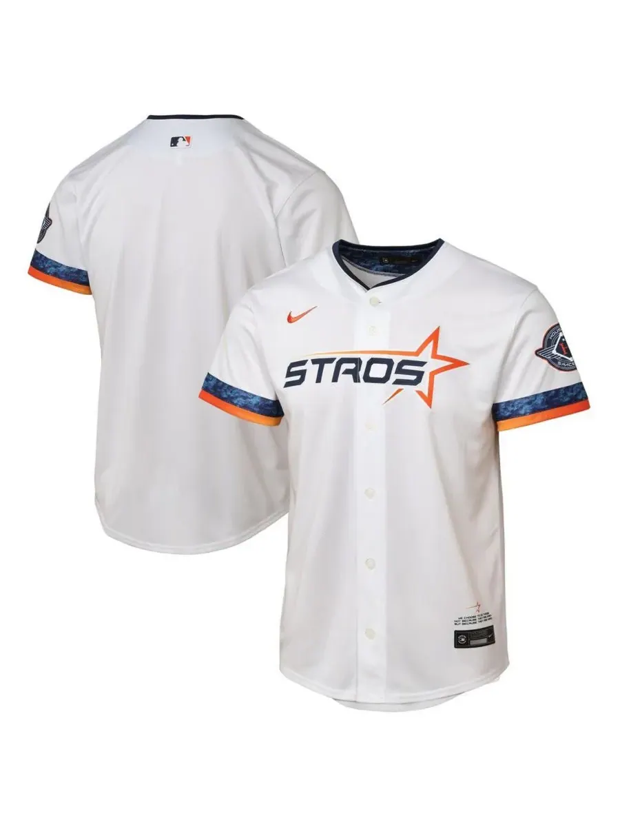 Nike Большая детская белая футболка Houston Astros 2025 City Connect Limited — изображение 1 из 3, белый