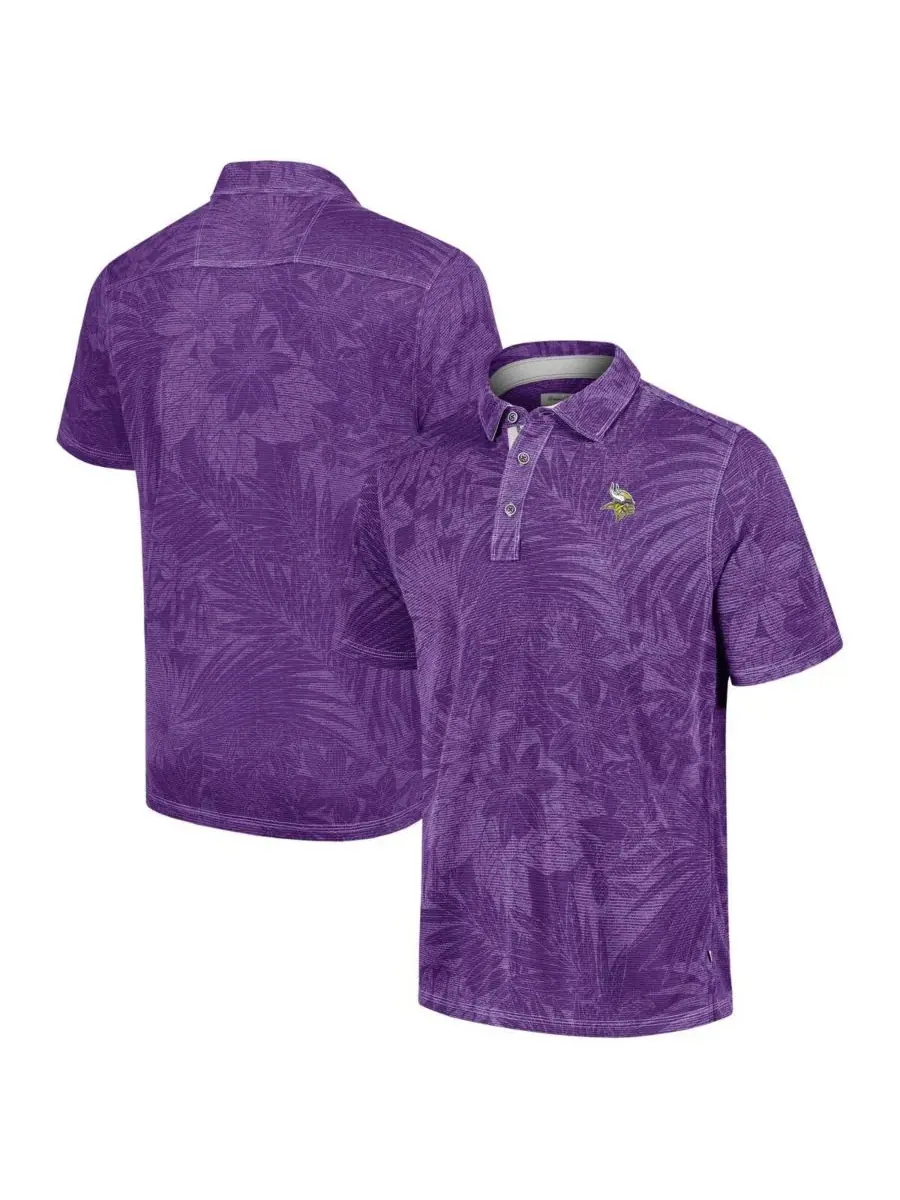 Tommy Bahama Мужская фиолетовая спортивная рубашка поло Santiago Paradise с символикой Minnesota