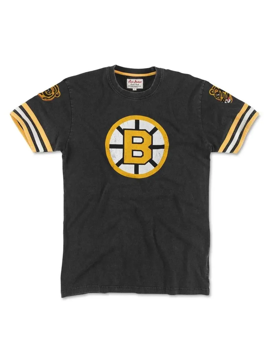 American Needle Мужская черная футболка Boston Bruins с изображением пульта дистанционного — изображение 1 из 1, черный