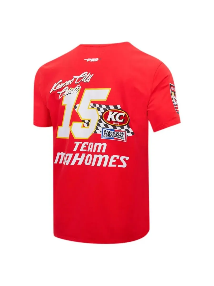 Pro Standard Мужская красная футболка Патрика Махоумса с надписью "Kansas City Chiefs Fast Lane" с — изображение 3 из 4