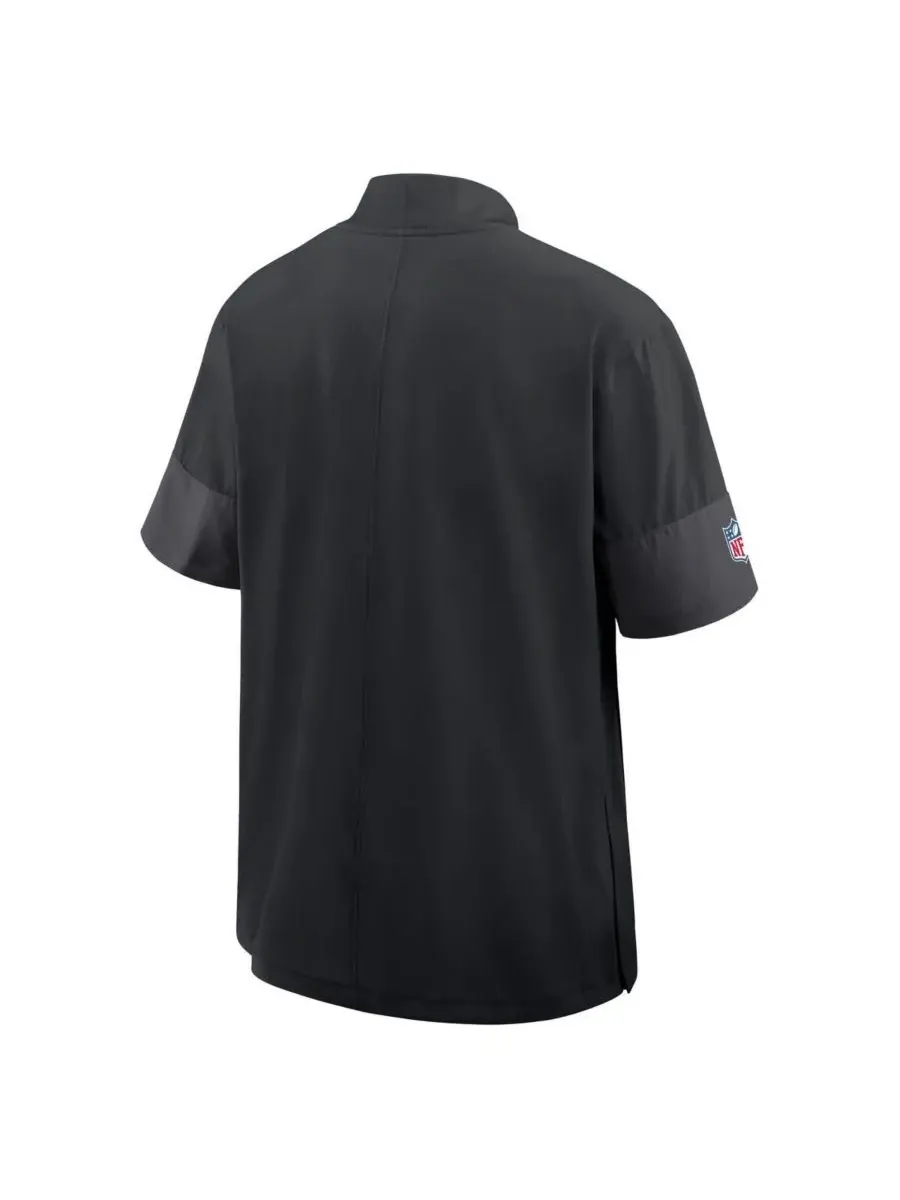 Nike Мужская черная спортивная куртка Minnesota Vikings Sideline с коротким рукавом и — изображение 2 из 3, черный