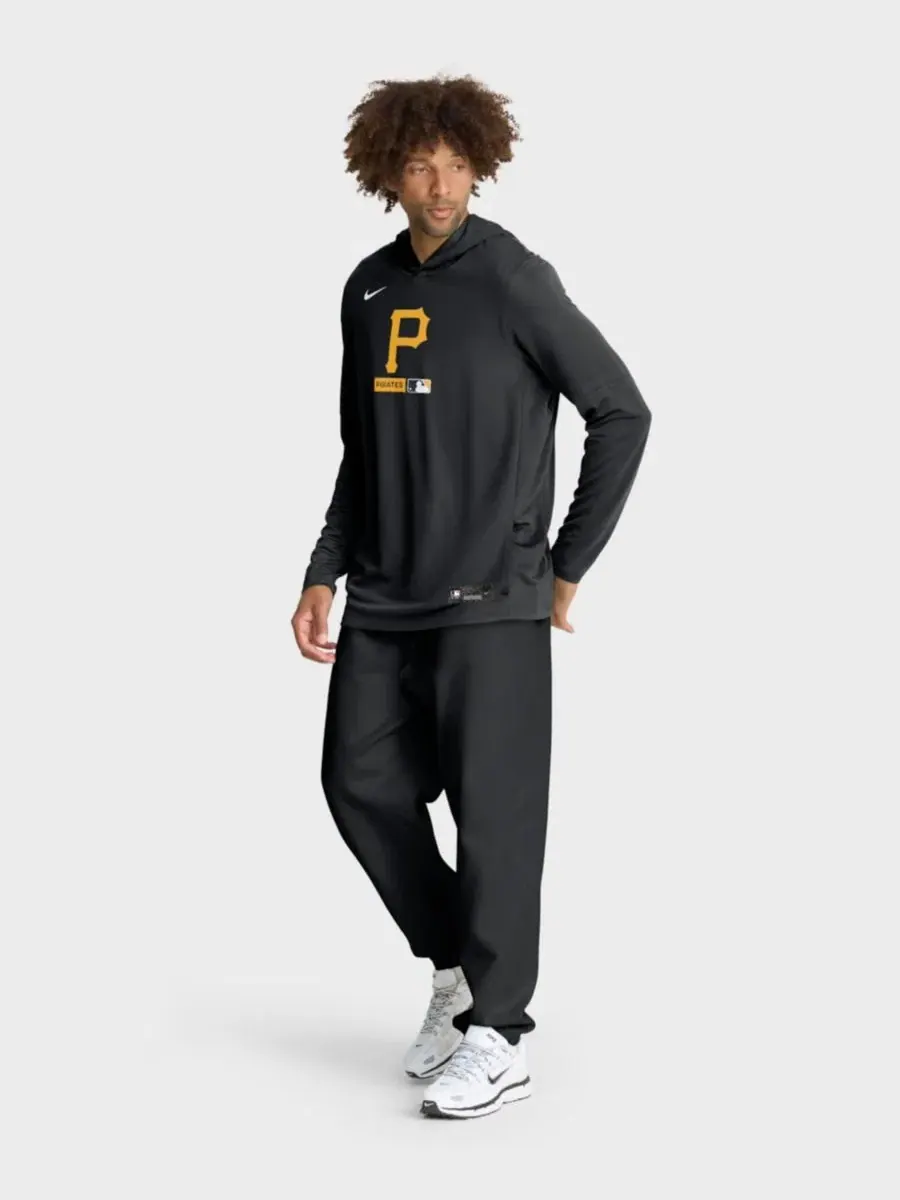 Футболка-худи с капюшоном и длинным рукавом, с технологией Dri-FIT, модель Pittsburgh Pirates Nike — изображение 5 из 5