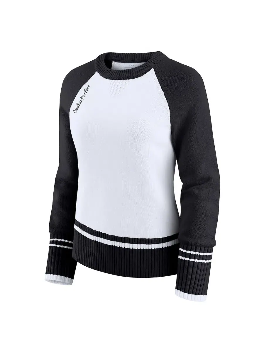 Свитер реглан с цветовым блоком Carolina Panthers WEAR by Erin Andrews — изображение 2 из 4, белый