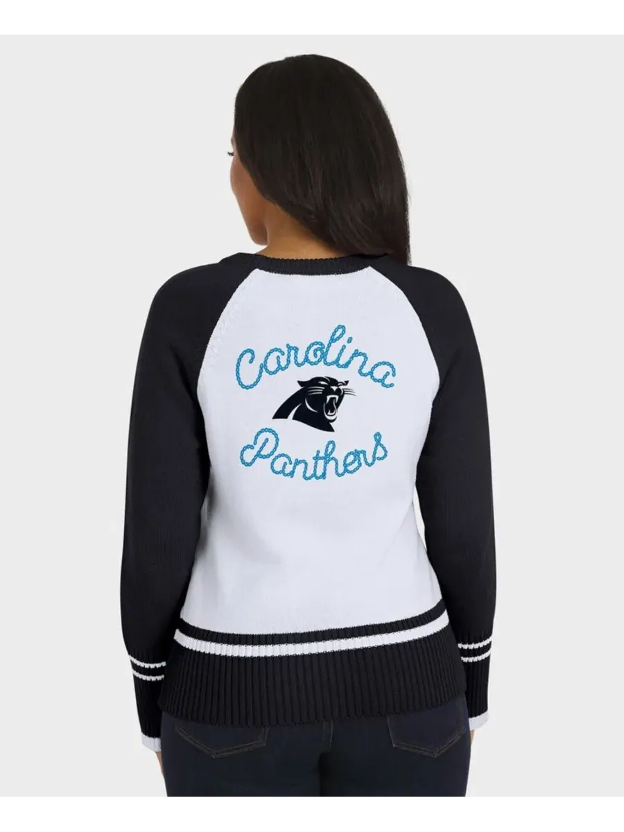 Свитер реглан с цветовым блоком Carolina Panthers WEAR by Erin Andrews — изображение 4 из 4, белый