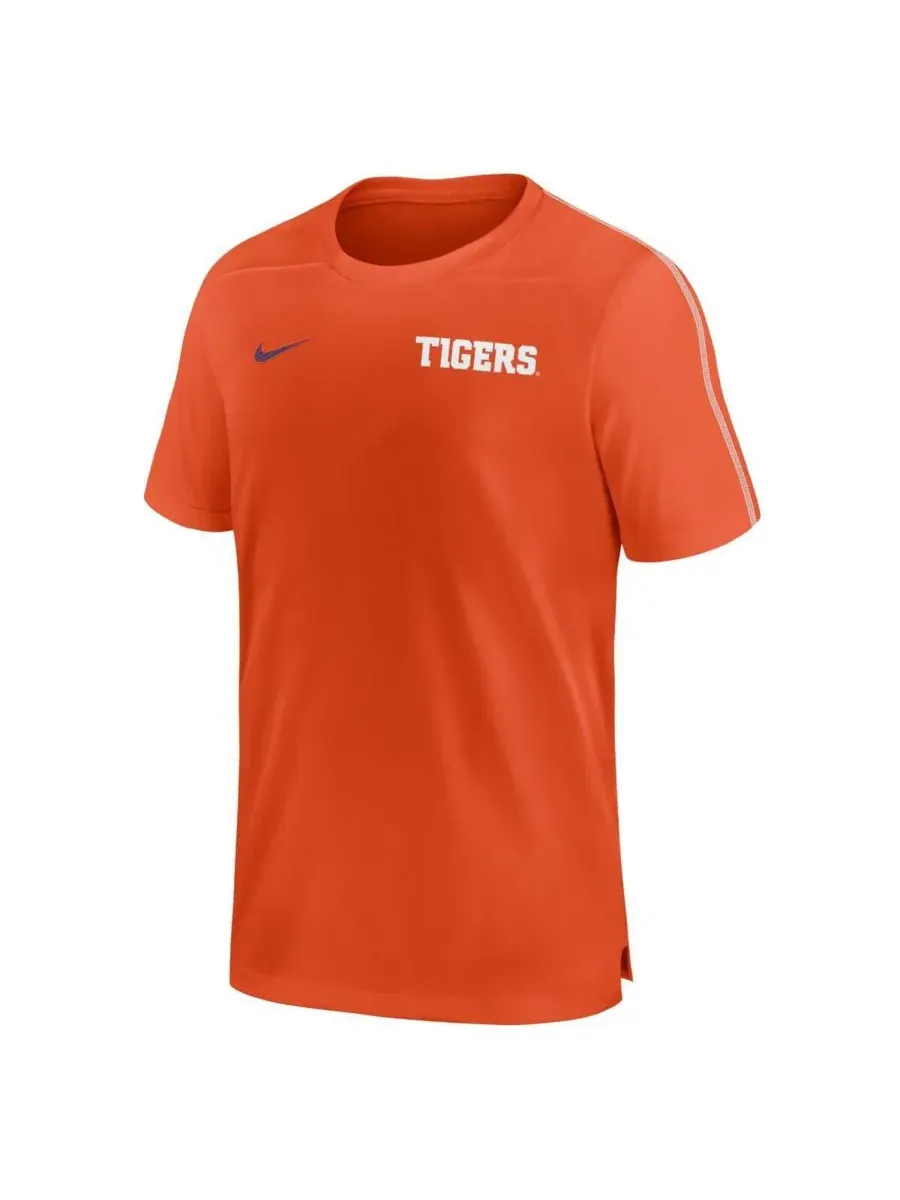Мужская футболка тренера и тренера команды Clemson Tigers 2024 года Nike — изображение 5 из 5, оранжевый