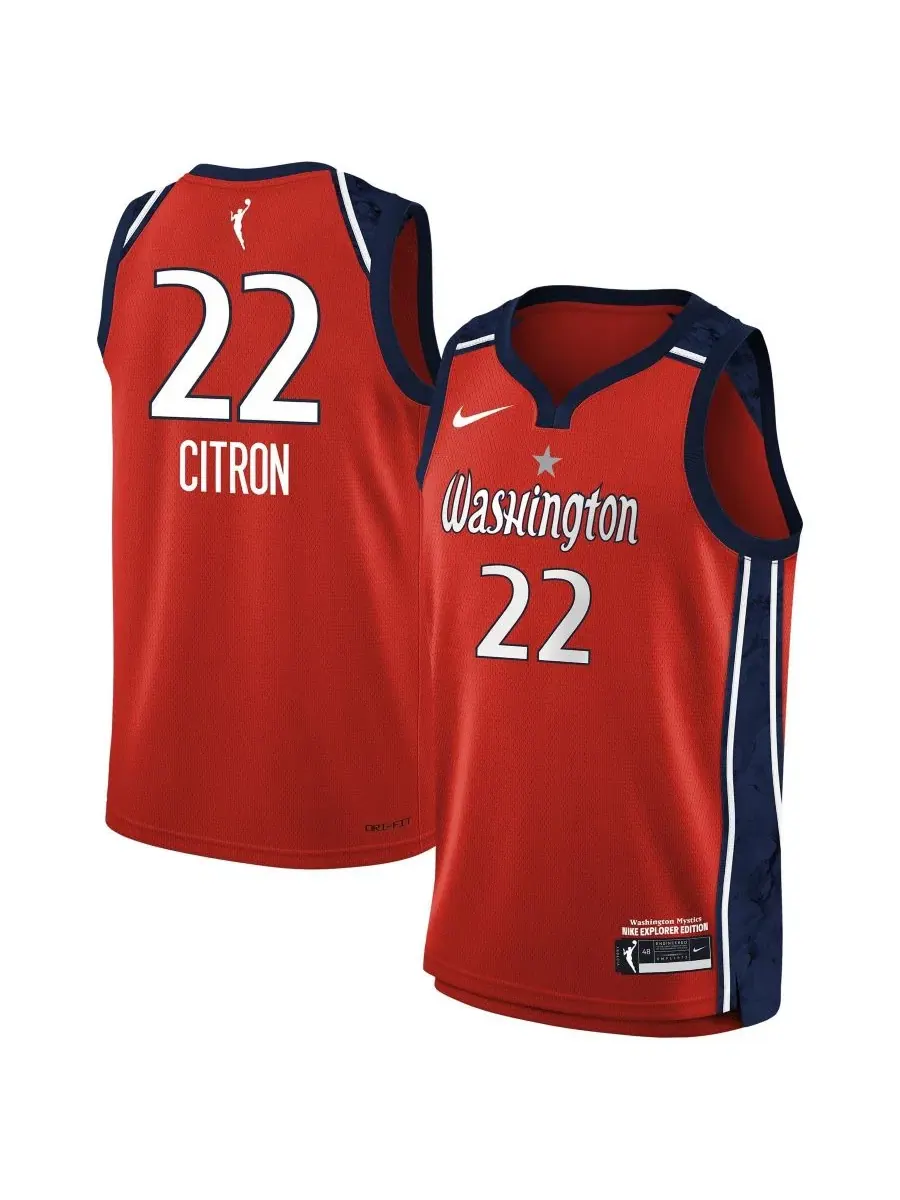Детская футболка Nike Sonia Citron Washington Mystics Explorer Edition — изображение 1 из 3, красный