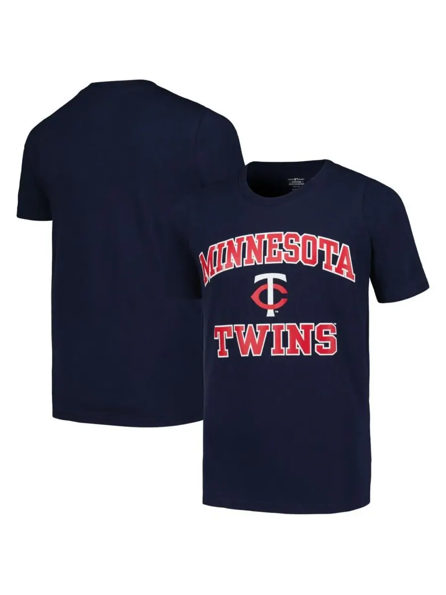 Fanatics Футболка Big Boys Navy Minnesota Twins Heart and Soul — изображение 1 из 3, темно-синий