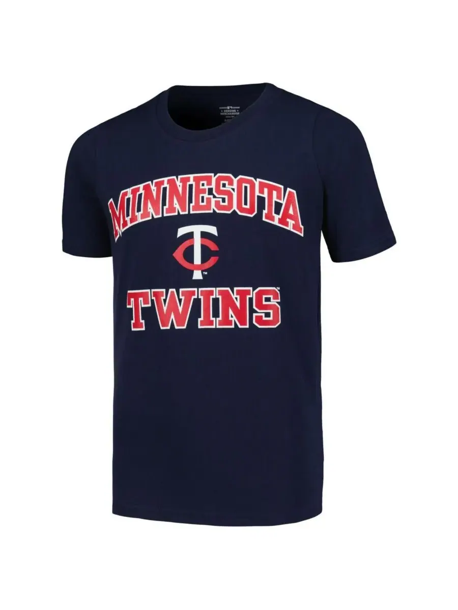 Fanatics Футболка Big Boys Navy Minnesota Twins Heart and Soul — изображение 2 из 3, темно-синий