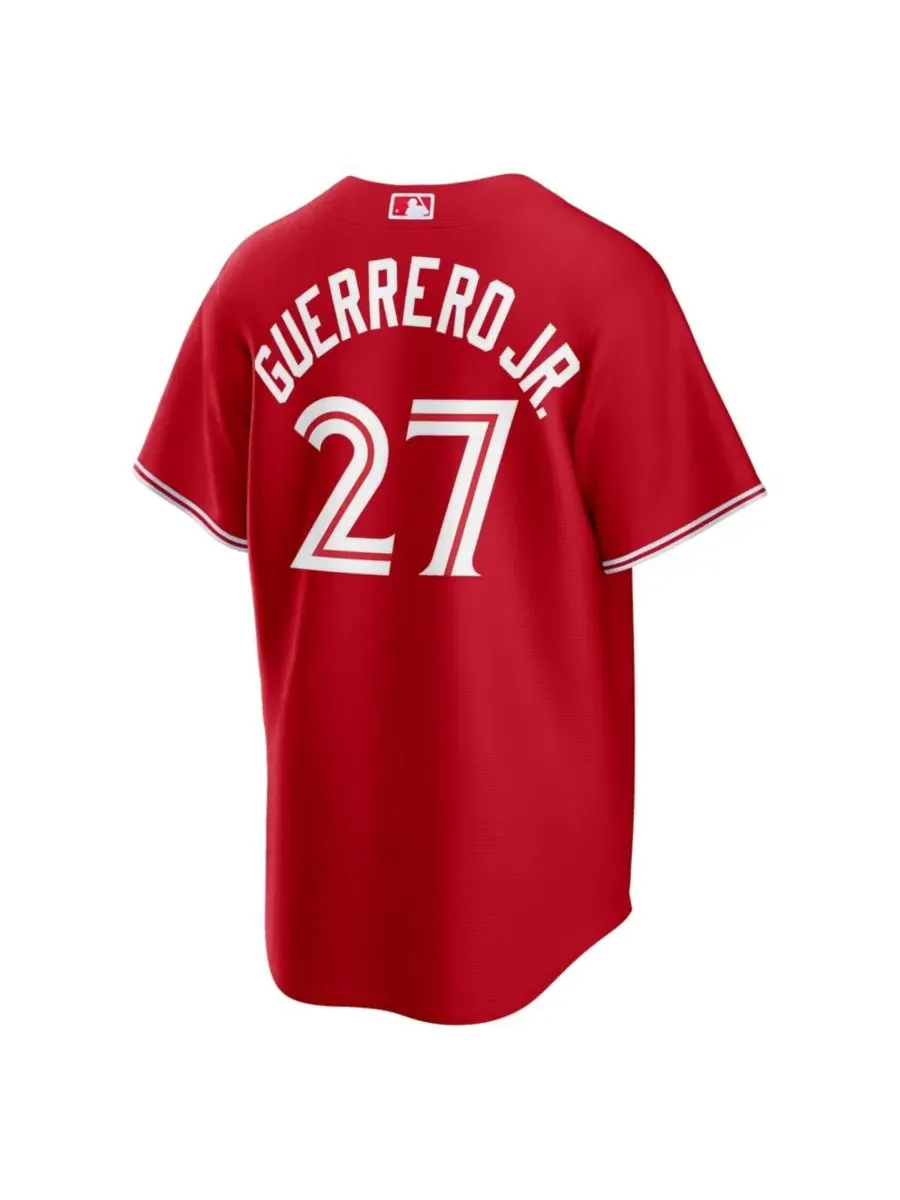 Мужская футболка-джерси с коротким рукавом Nike Toronto Blue Jays Canada Day Replica — изображение 3 из 3, красный