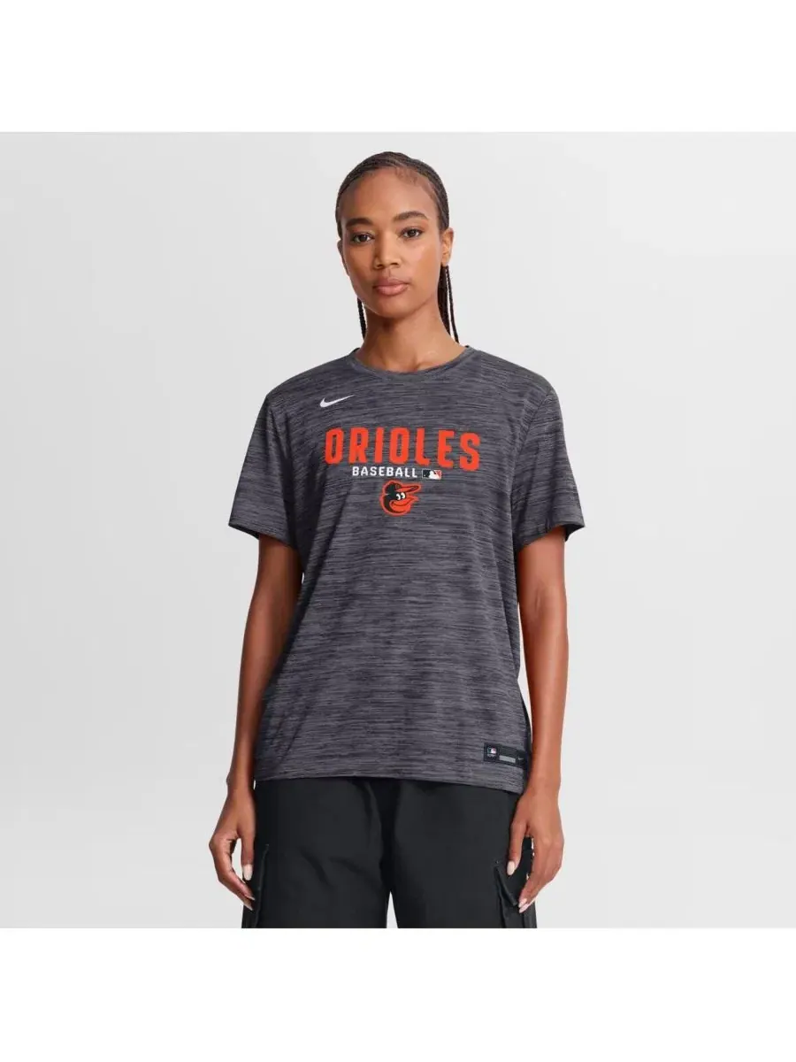 Футболка с коротким рукавом с принтом Baltimore Orioles Nike — изображение 1 из 4, черный