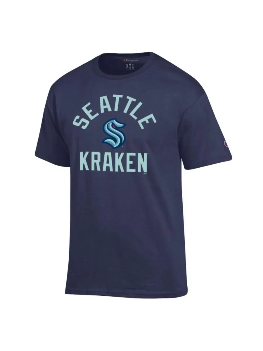Футболка с принтом Seattle Kraken Champion — изображение 2 из 3, темно-синий