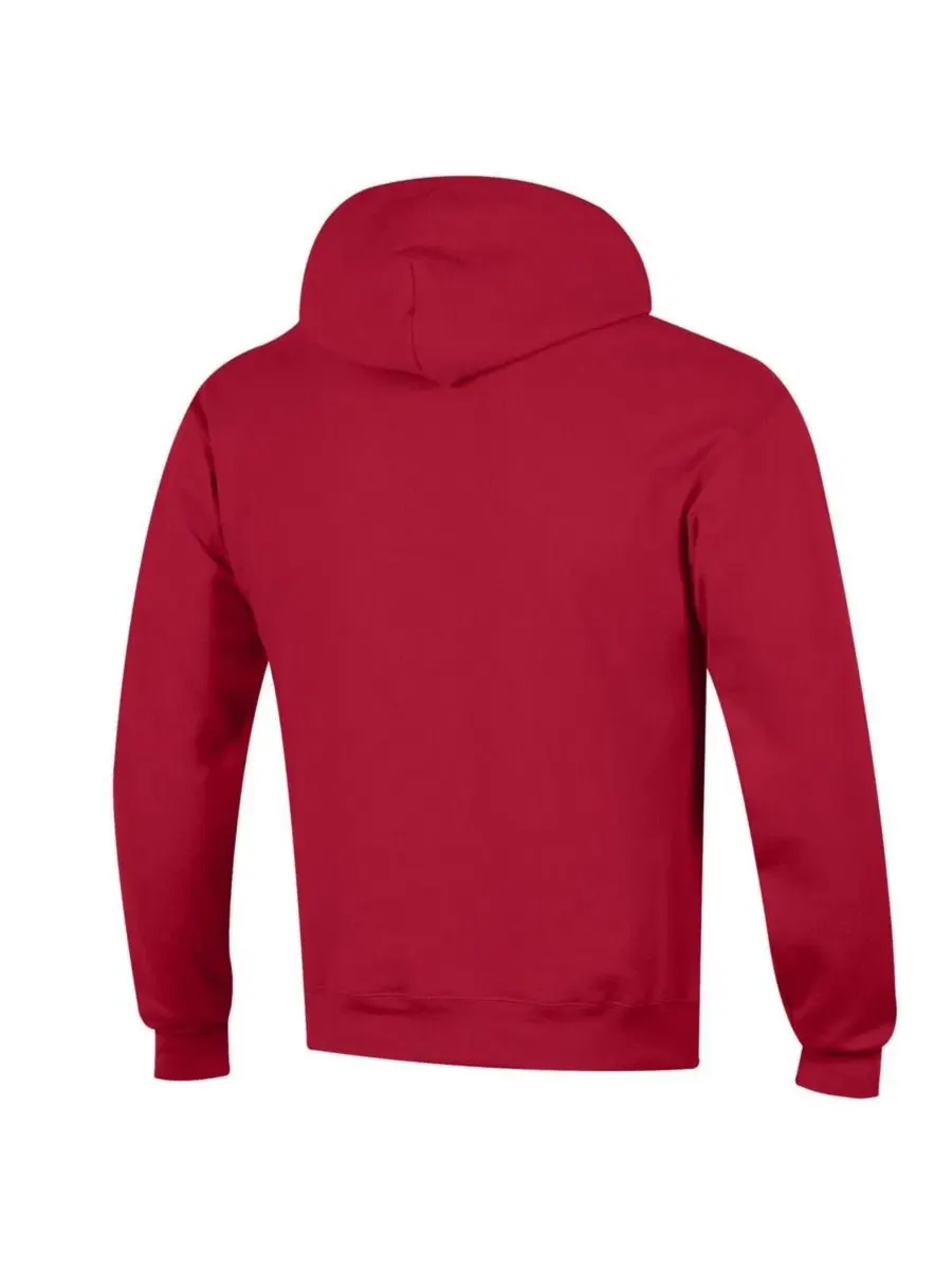 Толстовка на молнии с флисовой подкладкой Champion Arched Logo Fleece Pullover Hoodie — изображение 2 из 3, красный