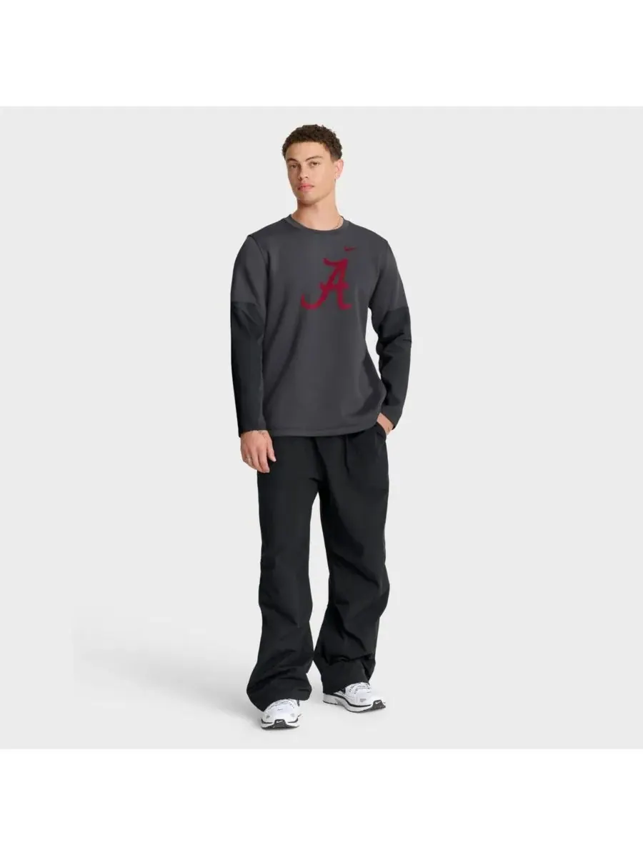 Nike Мужская футболка с длинным рукавом цвета антрацит с надписью "Alabama Crimson Tide 2025 — изображение 3 из 5, серый