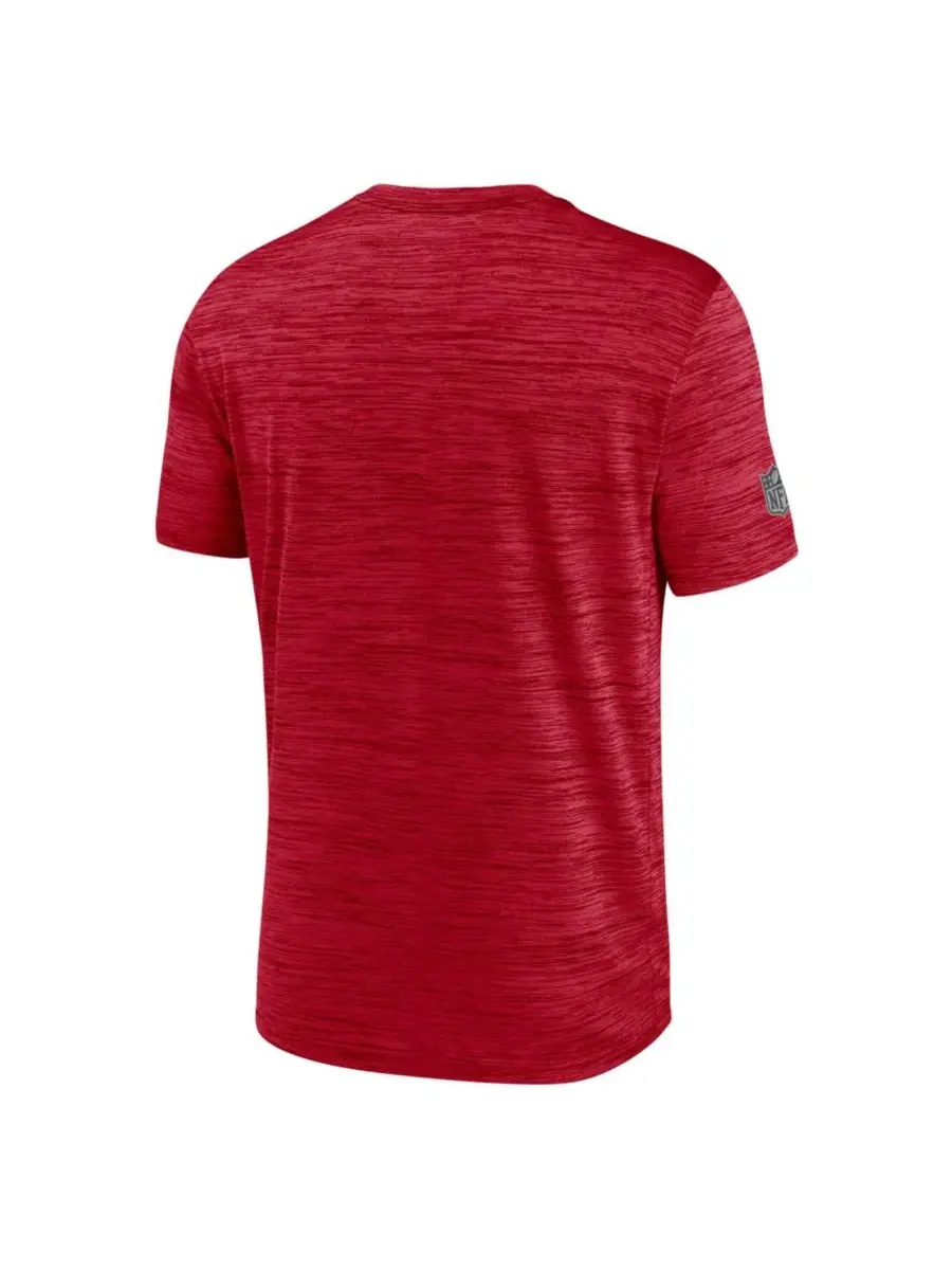 Футболка Nike San Francisco 49ers Sideline Double Covered Dri-FIT Velocity — изображение 3 из 5, алый