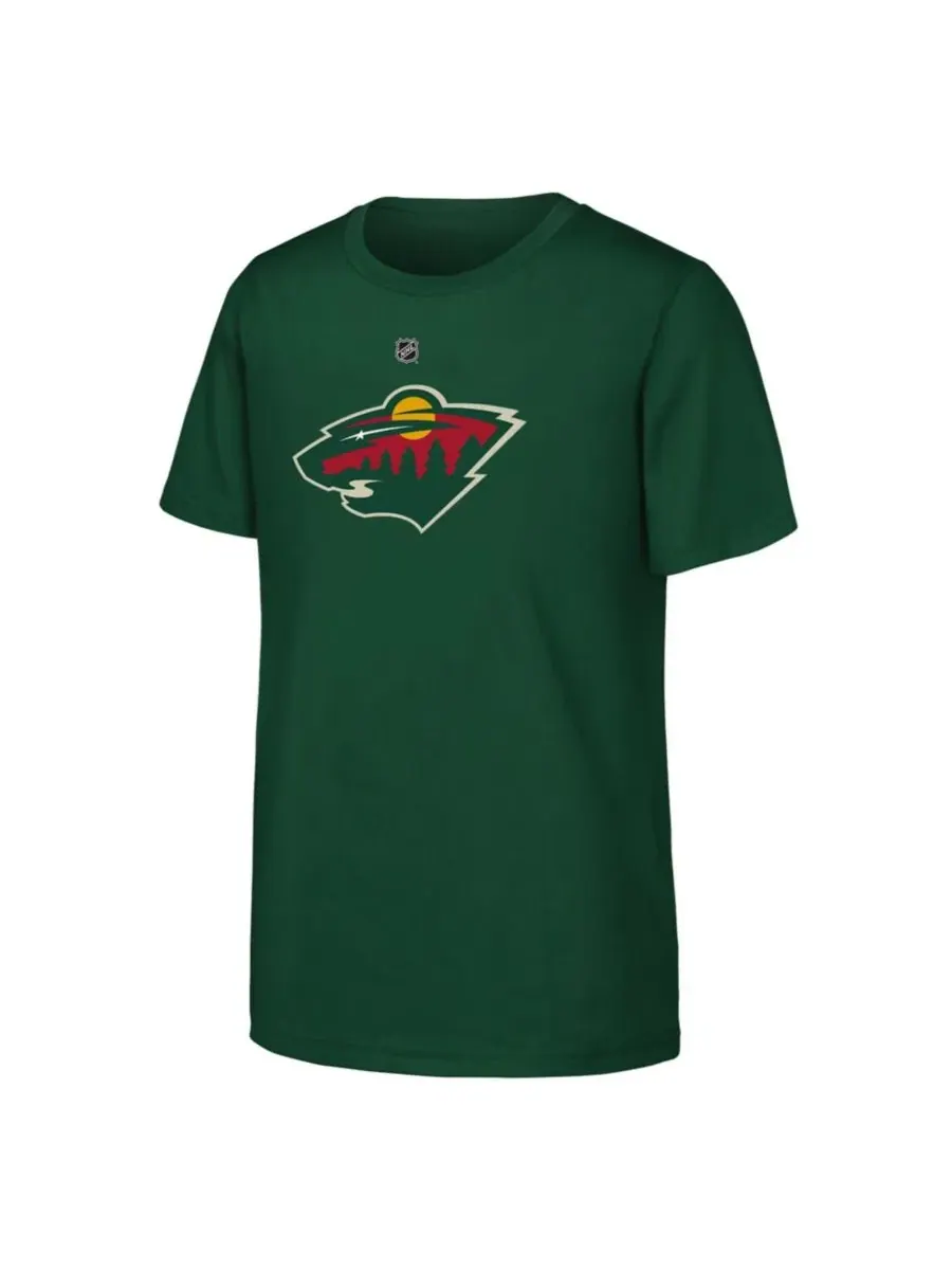 Футболка с длинным рукавом Minnesota Wild Primary Logo Outerstuff — изображение 1 из 1, зеленый