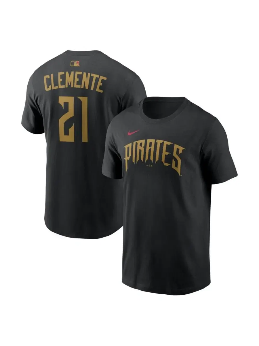 Футболка с принтом Roberto Clemente Nike — изображение 1 из 3, черный