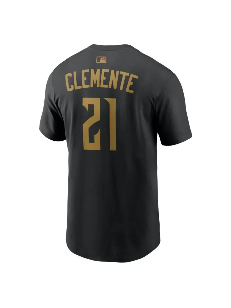 Футболка с принтом Roberto Clemente Nike — изображение 3 из 3, черный