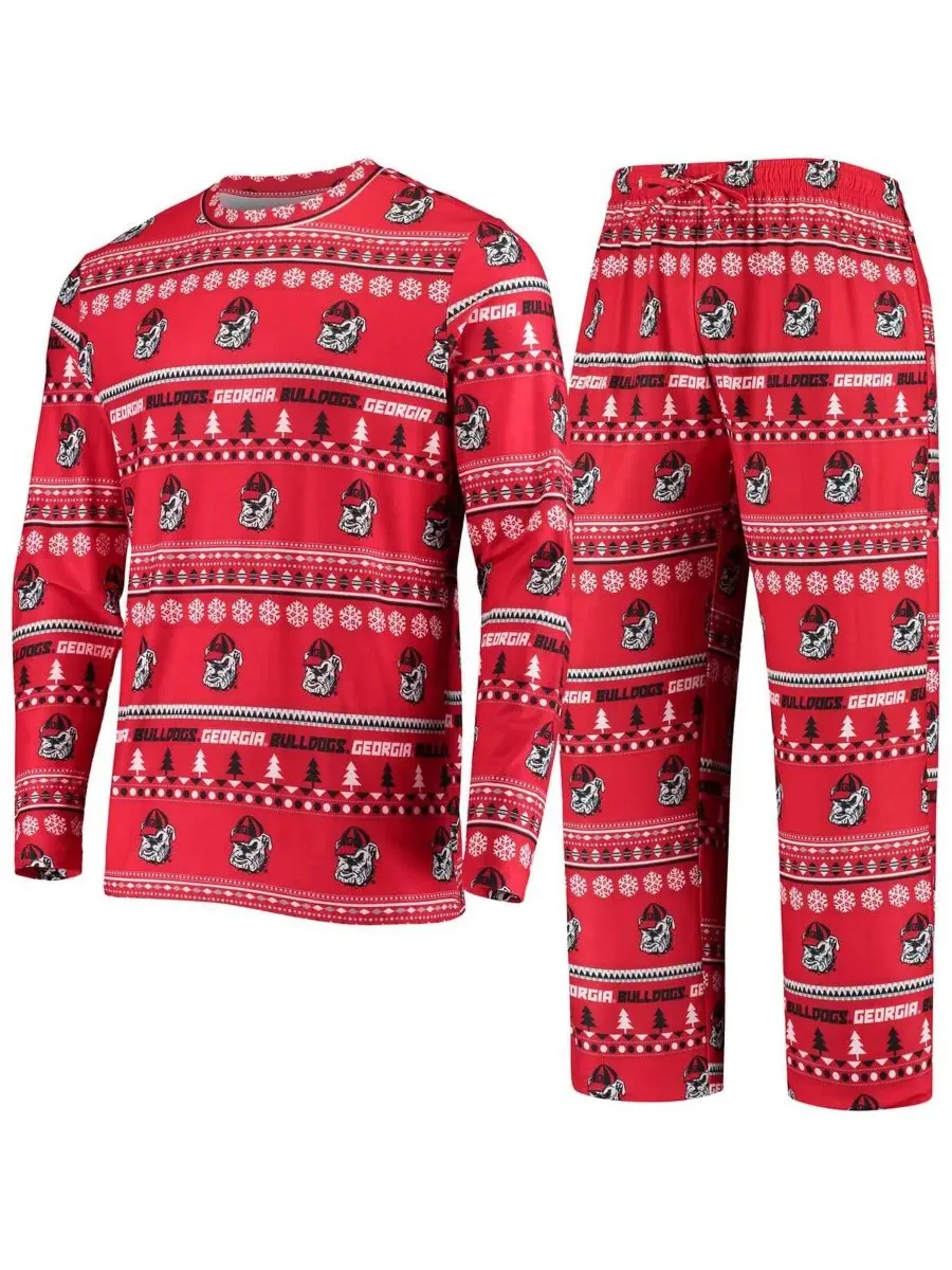 Concepts Sport Мужской красный вязаный свитер с длинными рукавами и брюки с символикой команды — изображение 1 из 8