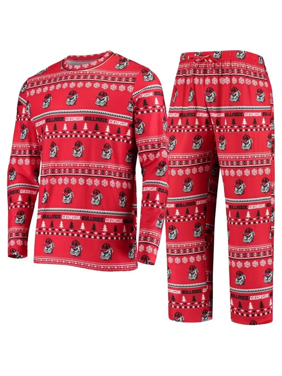 Concepts Sport Мужской красный вязаный свитер с длинными рукавами и брюки с символикой команды — изображение 8 из 8