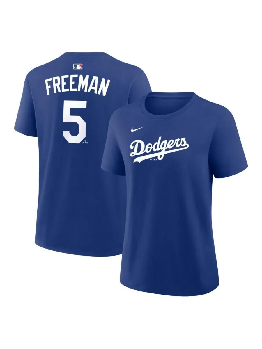 Футболка-джерси с именем и номером Freddie Freeman Nike — изображение 1 из 3, королевский