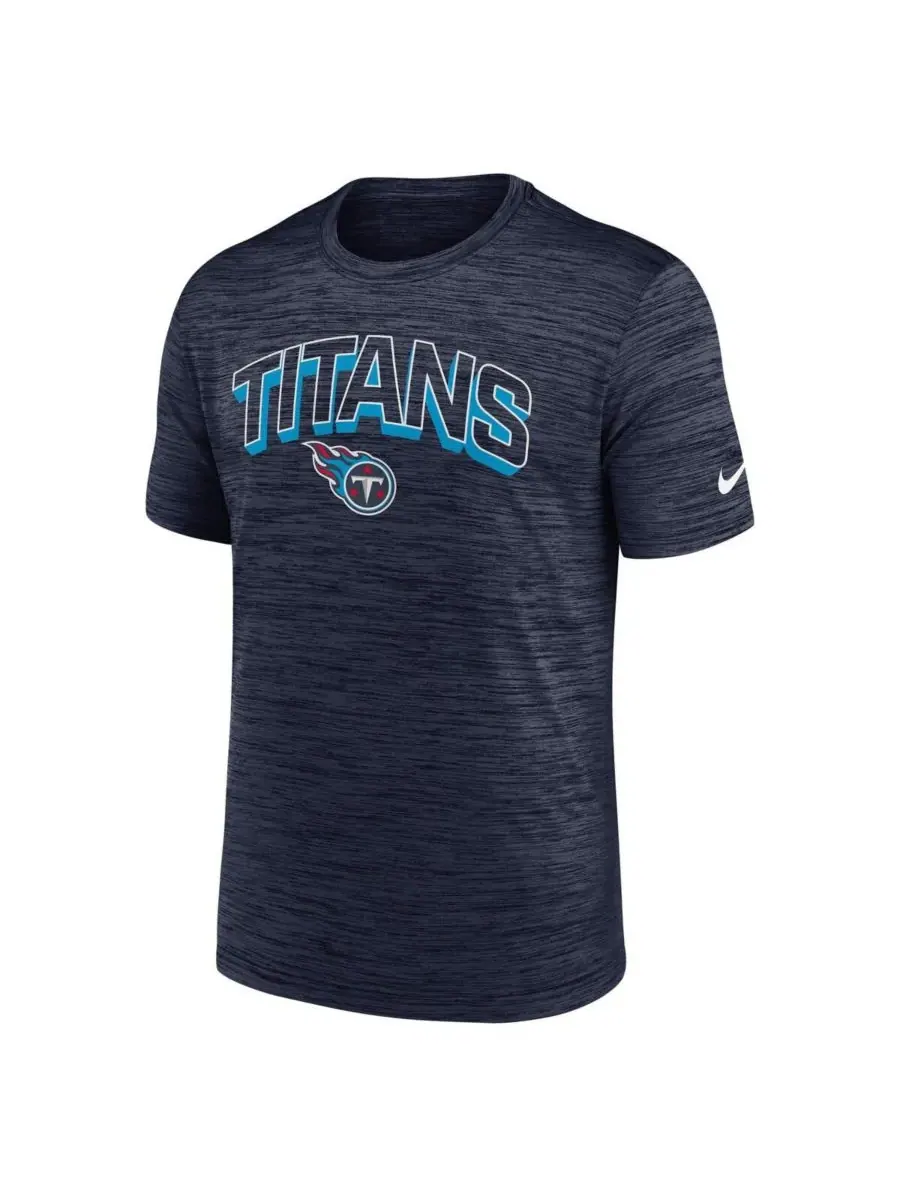 Nike Мужская темно-синяя футболка Tennessee Titans Velocity Performance — изображение 2 из 3, темно-синий
