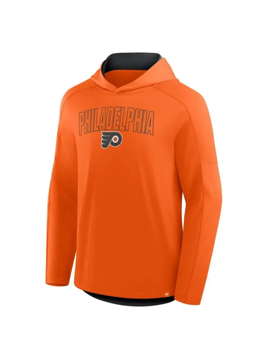 Мужская оранжевая толстовка с длинными рукавами Philadelphia Flyers Penalty Shot Fanatics — изображение 1 из 5, оранжевый