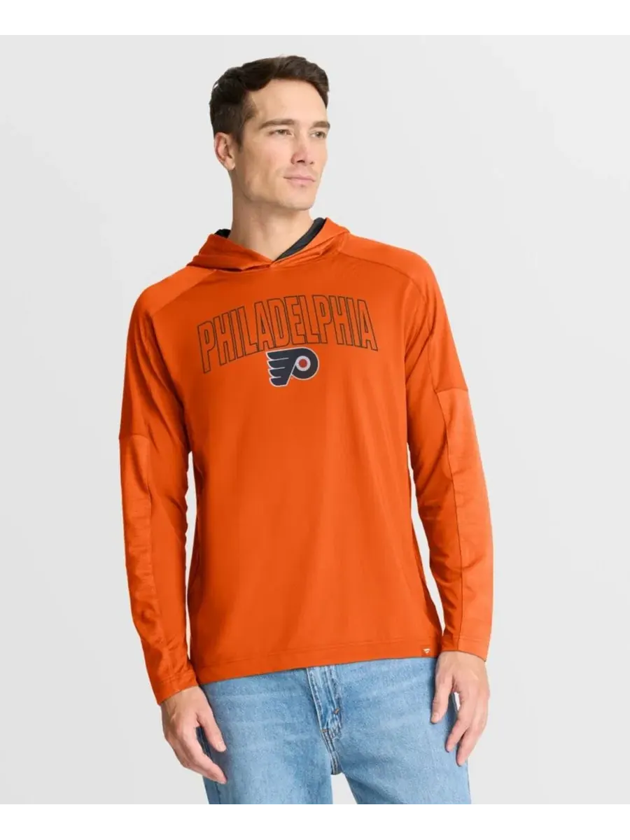 Мужская оранжевая толстовка с длинными рукавами Philadelphia Flyers Penalty Shot Fanatics — изображение 5 из 5, оранжевый