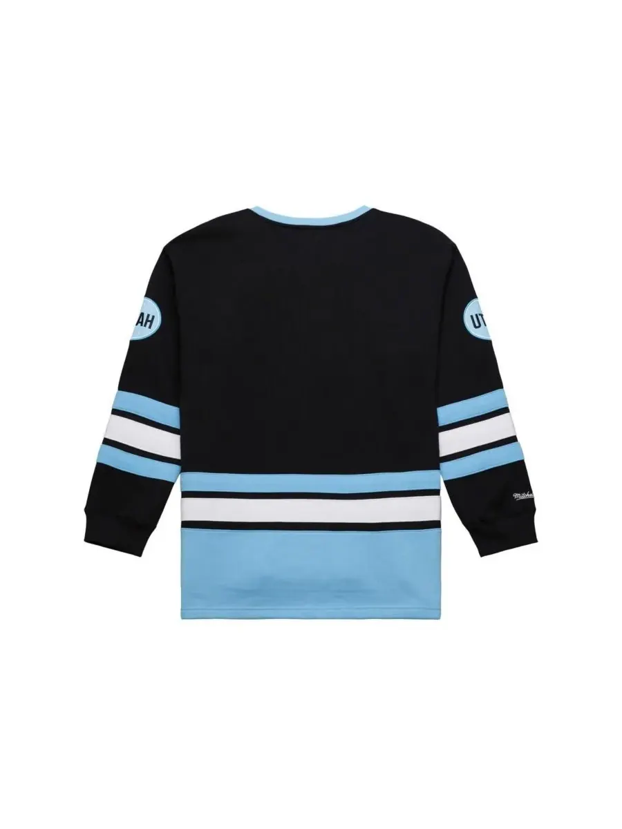Mitchell & Ness Мужская черная толстовка Utah Mammoth Heritage на шнуровке — изображение 3 из 3, черный