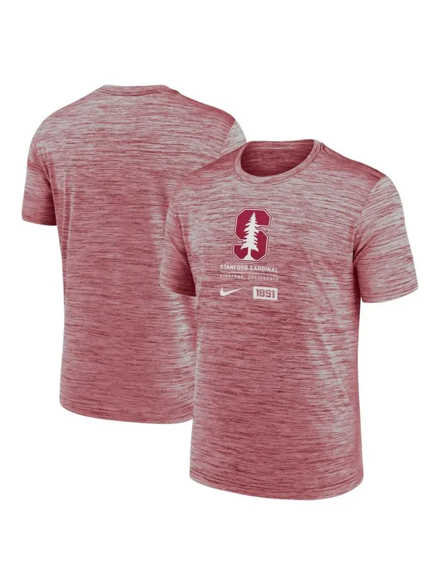 Мужская футболка Cardinal Stanford Cardinal Campus Center Block Velocity Performance Nike — изображение 1 из 3, красный
