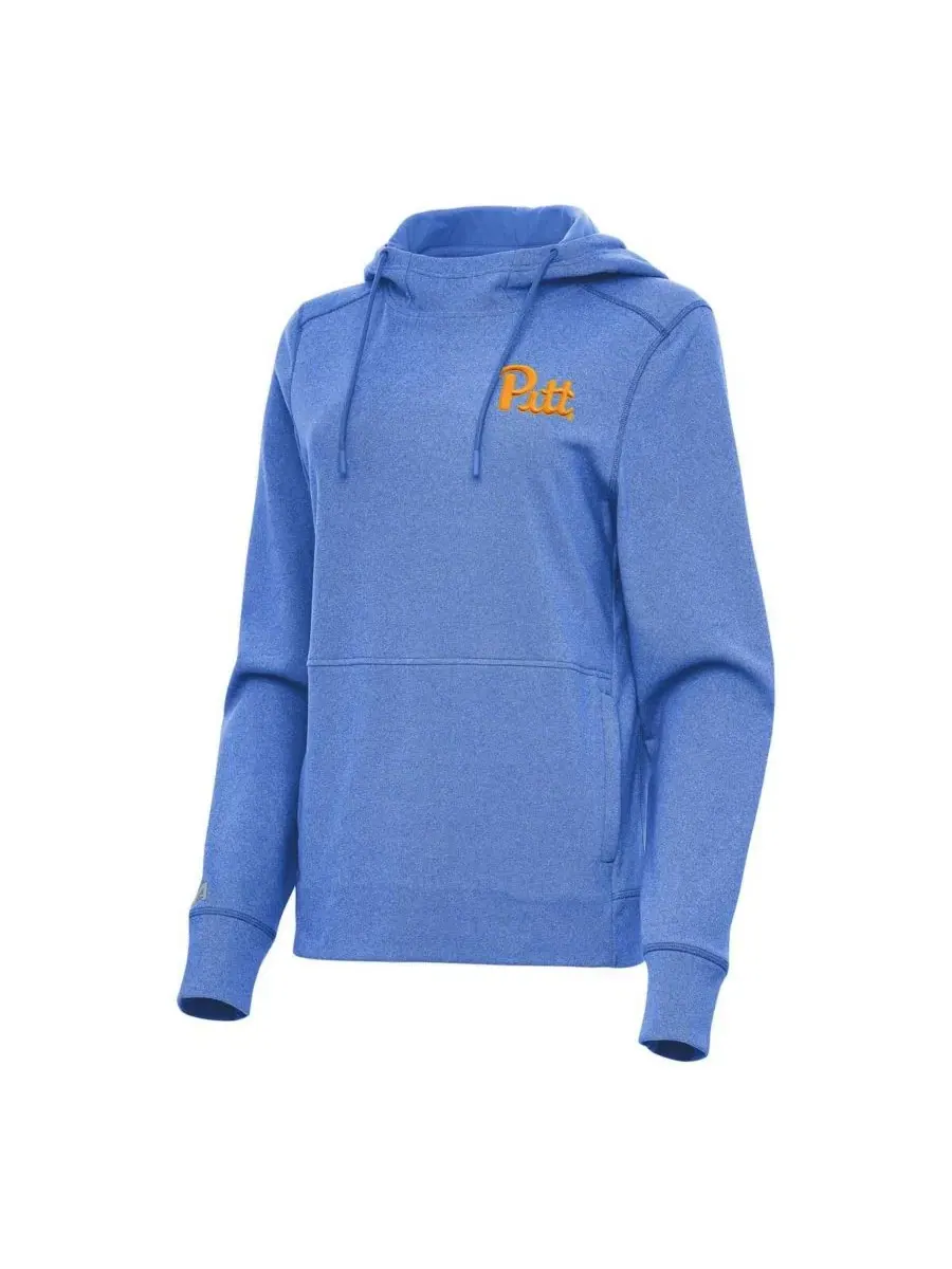 Женская толстовка с капюшоном Heather Royal Pitt Panthers Justice Antigua — изображение 1 из 1, синий