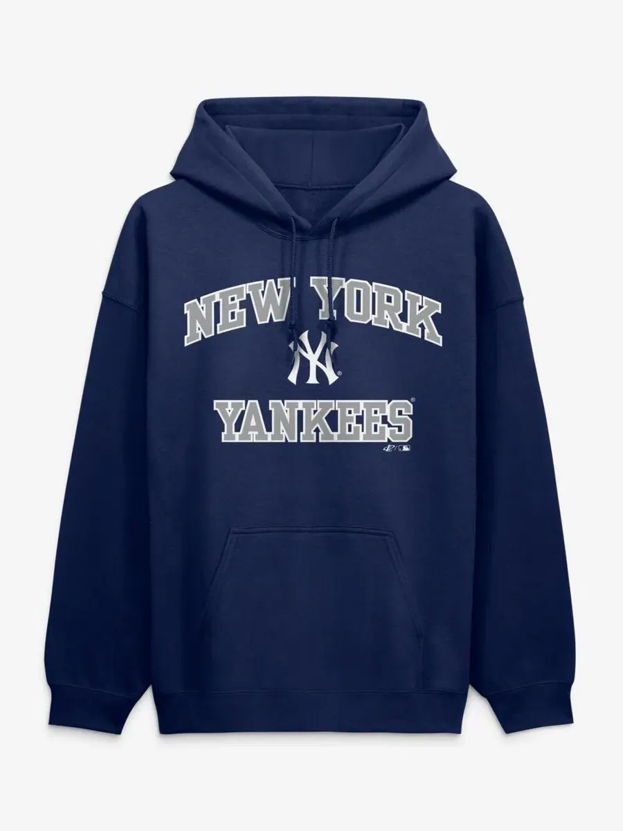 Худи мужское с капюшоном и флисовой тканью Heart Soul Logo Athletic — изображение 1 из 2, темно-синий