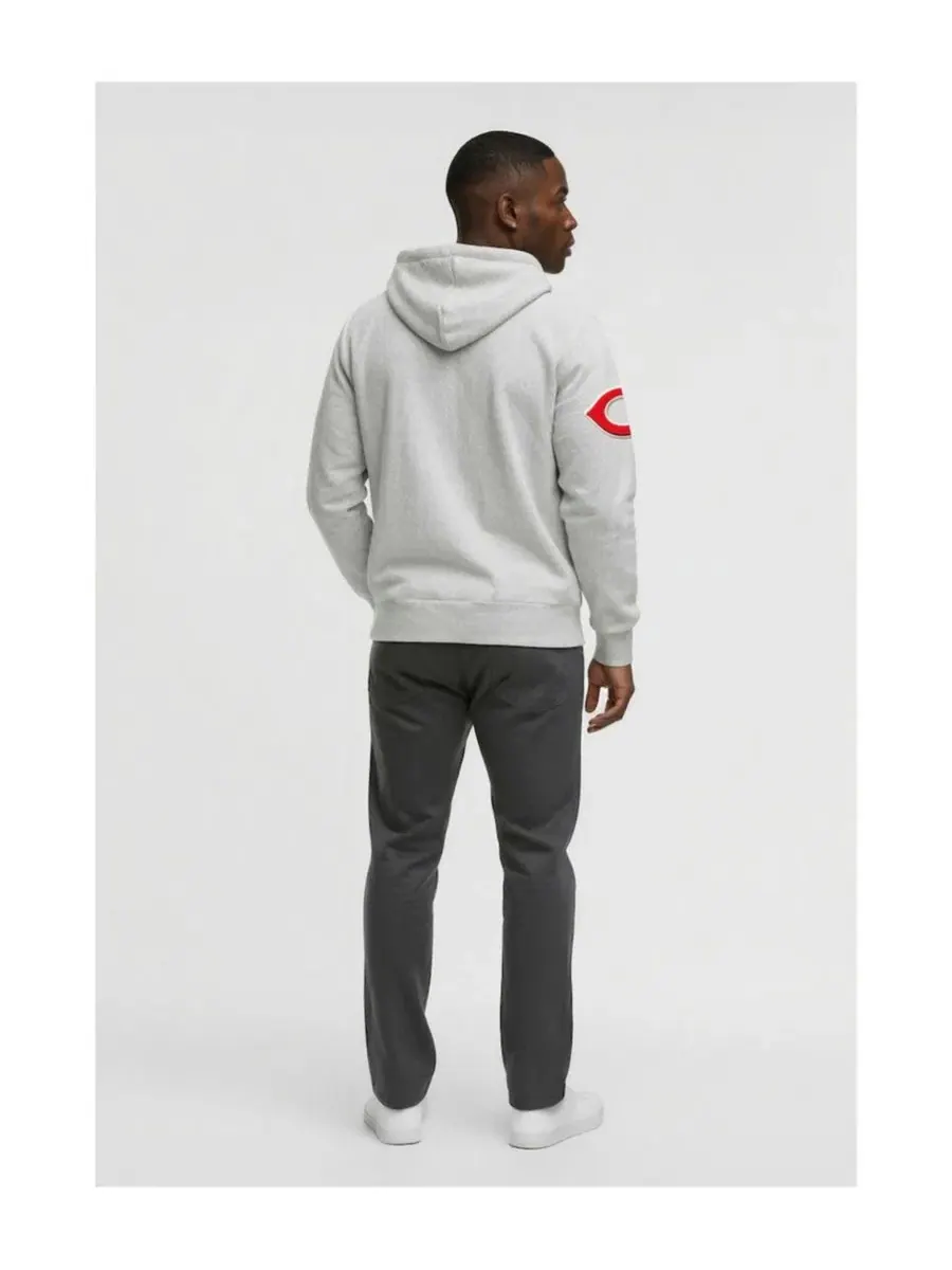 Худи с полной застежкой-молнией Champion Reverse Weave Chenille Full-Zip — изображение 3 из 3, серый