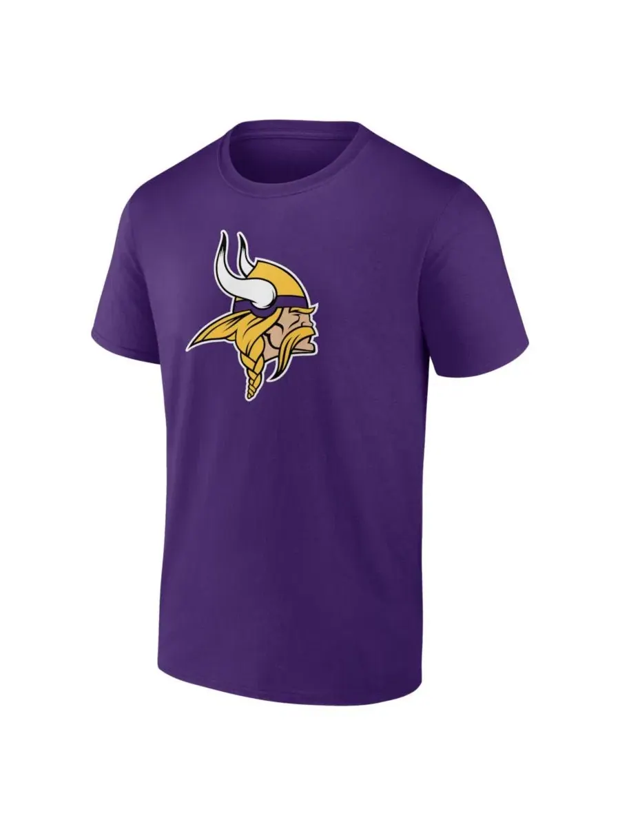 Футболка с принтом Primary Logo Minnesota Vikings Logo Athletic — изображение 2 из 3, фиолетовый