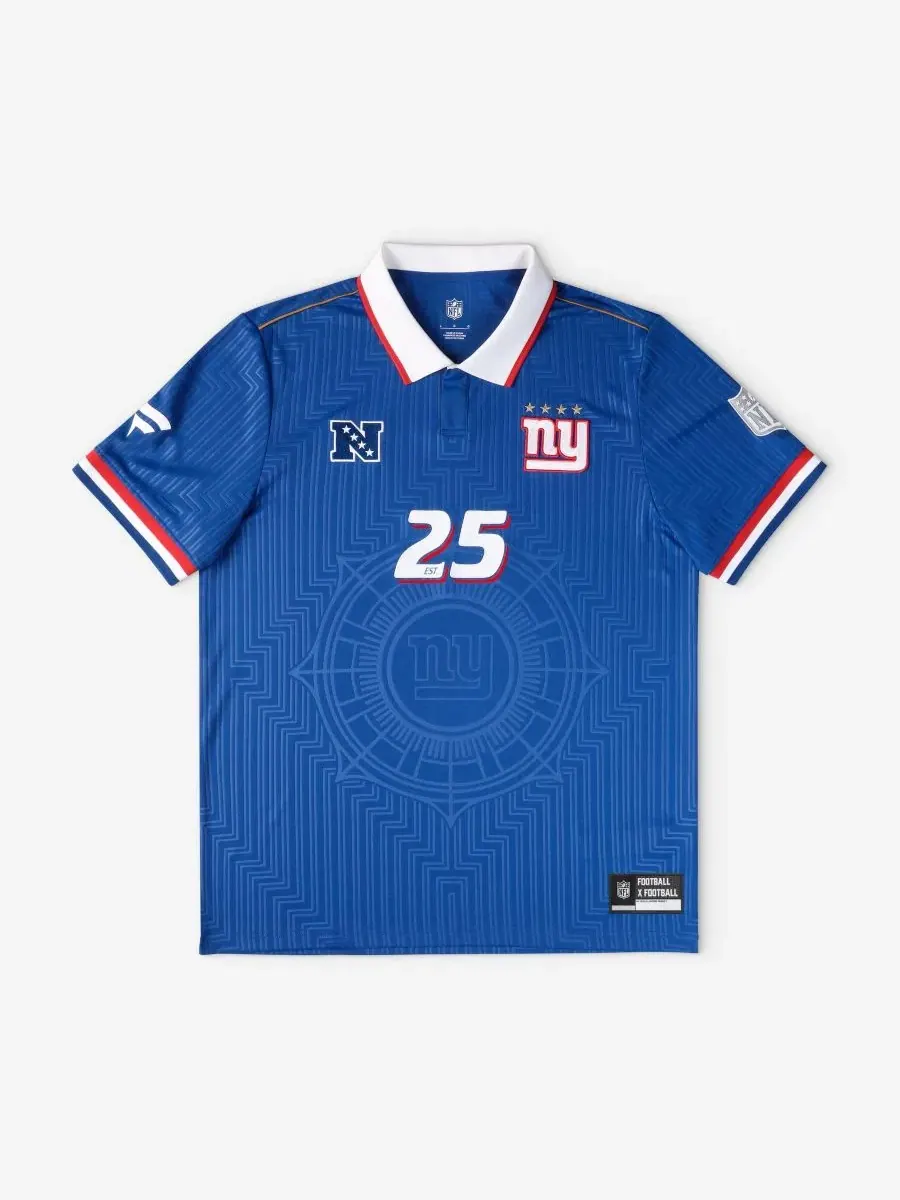 Футболка-поло с воротником Football x Football, New York Giants Fanatics — изображение 1 из 5, королевский