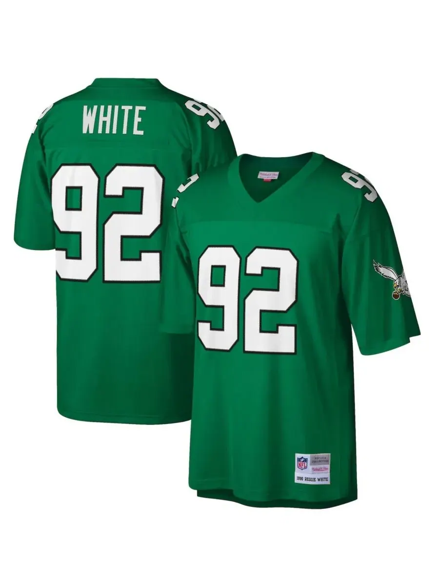 Реплика джерси Mitchell & Ness Reggie White 1990 Kelly Green — изображение 1 из 3, зеленый