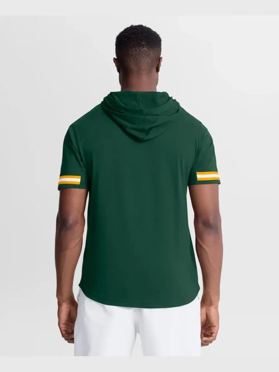 Футболка с капюшоном с коротким рукавом Green Bay Packers Optimal Play Fanatics — изображение 4 из 4, зеленый желтый